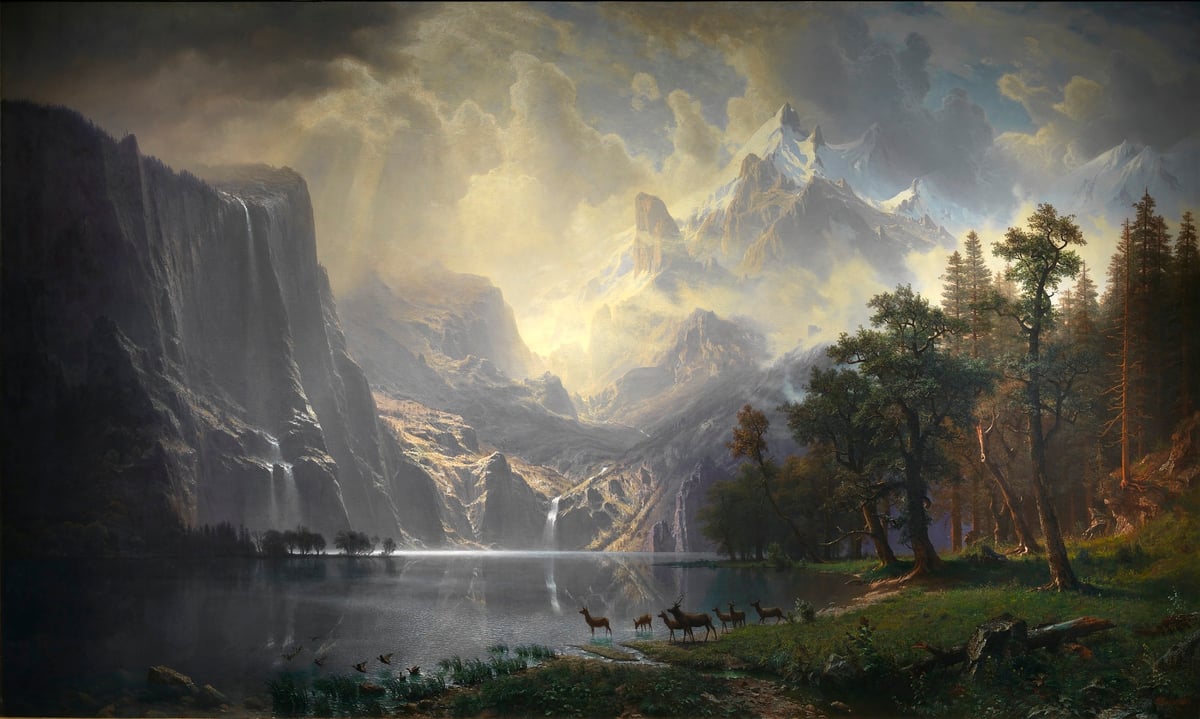 Albert Bierstadt, Among the Sierra Nevada, California, 1868